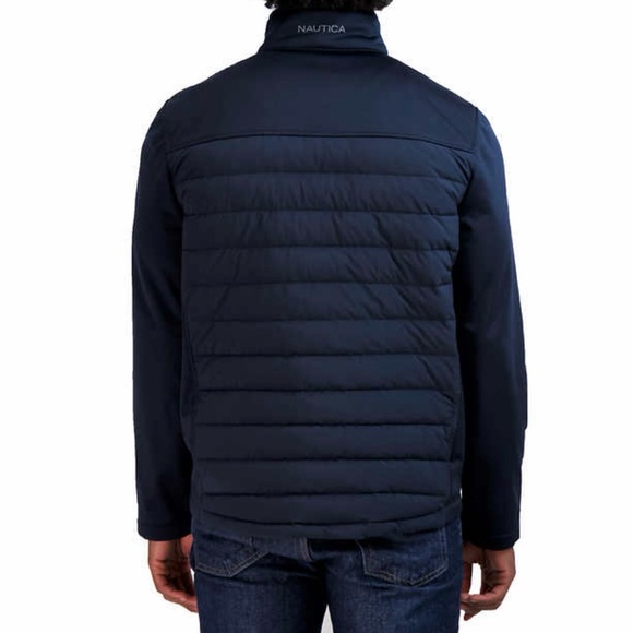 NWT Nautica Men’s Mix Media Jacket, L - Picture 2 of 7